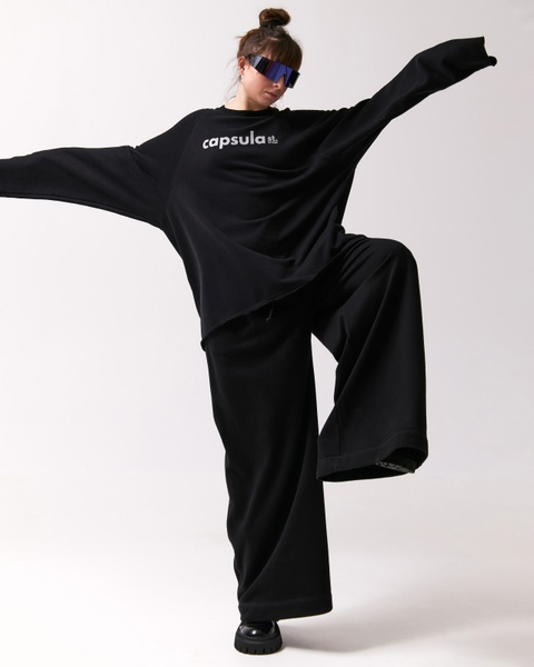 Штани палаццо HYPERSIZE, колір чорний GP-11-one-size-110 фото