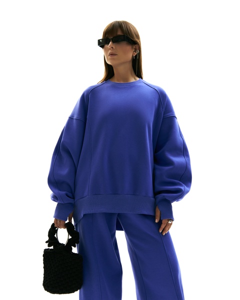 Sweatshirt COZY, color very peri, Size 1