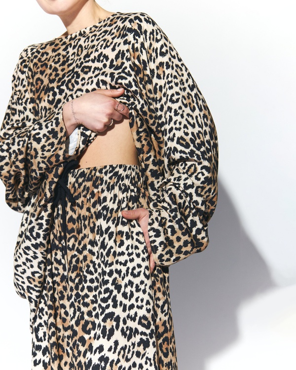 Штани палаццо ANIMAL, колір леопард ANML-1-1-k фото