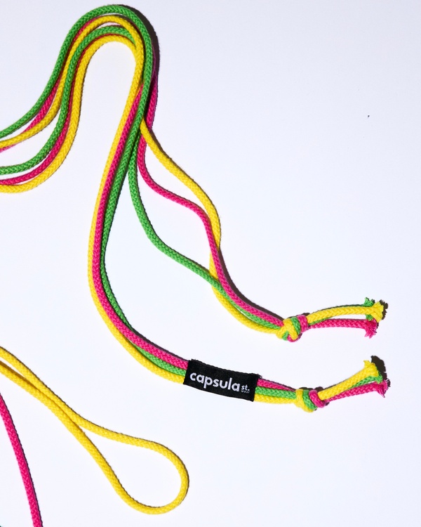 Пасок зі шнурів, різнокольоровий  RMN-1-one-size фото