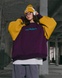 Sweatshirt COZY |BARVY|, color eggplant&mustard, Size 1