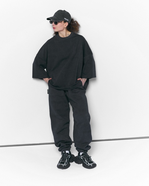 Jogger pants VINTAGE, color graphite, Size: XS/S