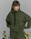 Hoodie BAT oversized insulated, color khaki, Size: M/L