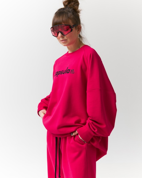 Sweatshirt GRAVITY, color viva magenta, Size: XL