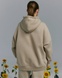 Hoodie BAT oversized insulated, color cappuccino, Size: XS/S