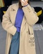 Пальто GIGASIZE утеплене, колір бежевий CTGS-01-m-l фото 4