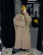 Пальто GIGASIZE утеплене, колір бежевий CTGS-01-m-l фото 1