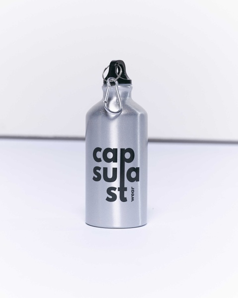 Bottle CAPSULA metal, color silver, 500 мл