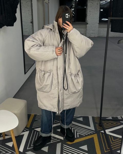 Jacket COZY, color gray, Size: XS/S
