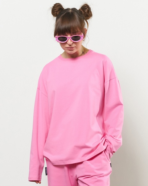 Longsleeve basic JUICY, color pink, Size: XS/S