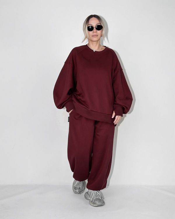 Костюм COZY, колір бургунді [демісезон] Coz-24-2 фото