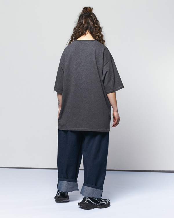 T-shirt OVERSIZE, color graphite, Size: M/L