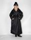 Long trench coat XALAT demis, black, One size, Length 140 cm