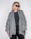 Oversized wool cardigan, grey melange, One size