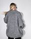 Oversized wool cardigan, grey melange, One size