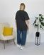 T-shirt NASTRIY, graphite color, One size, Large print [matte]