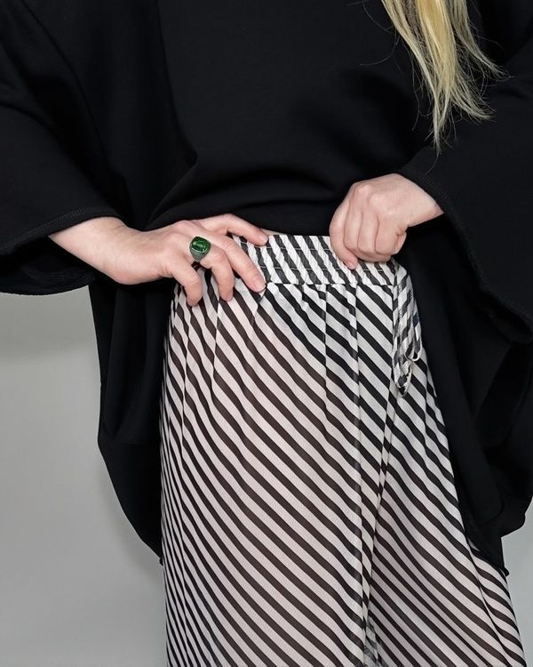 Palazzo pants NAKED, strip, Size: One size length 110 cm