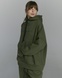 Hoodie BAT oversized insulated, color khaki, Size: XL