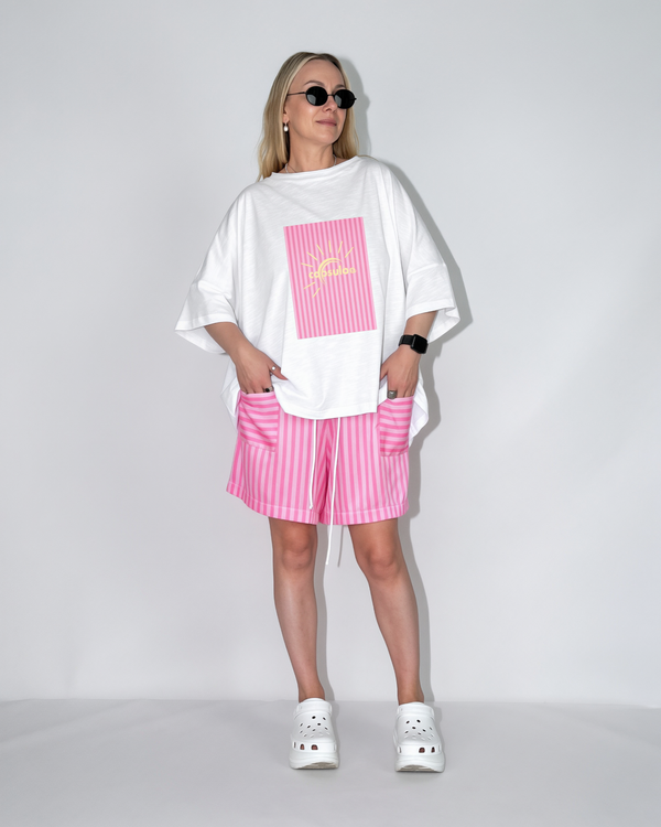 CANDY suit, t-shirt and shorts, One size