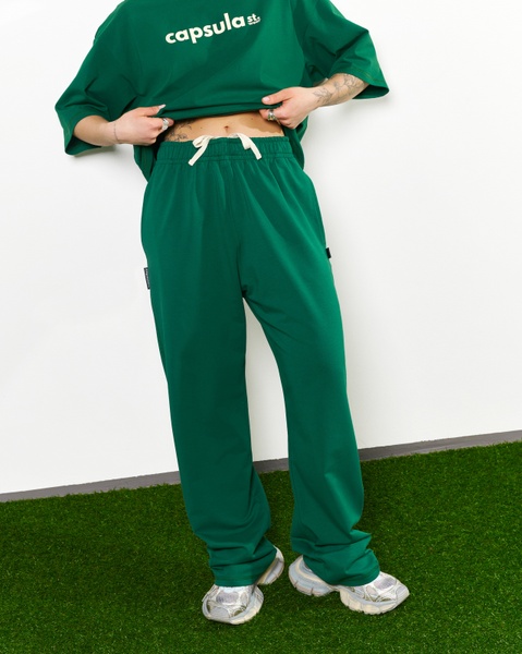 Basic pants JUICY, color green, Size: XS/S