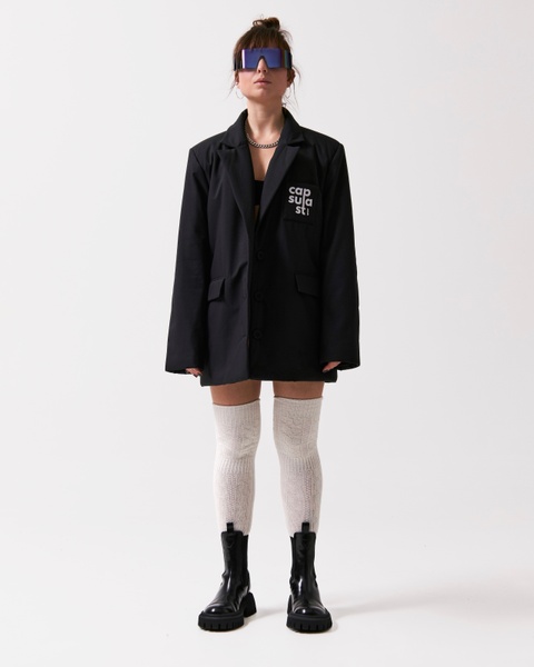 Jacket CAPSULA, color black, Size: M/L