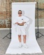 BAZA suit, T-shirt and shorts, color white, One size